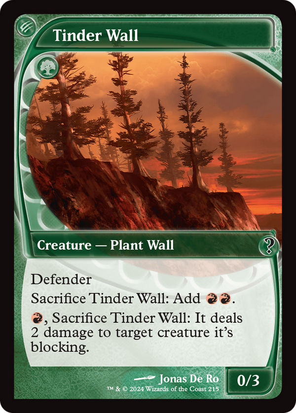 Tinder Wall (Future Sight) (215) [Mystery Booster 2] - Deck Out Gaming