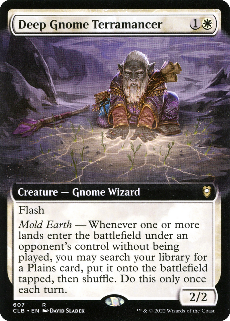 Deep Gnome Terramancer (Extended Art) (607) [Commander Legends: Battle for Baldur's Gate] - Deck Out Gaming