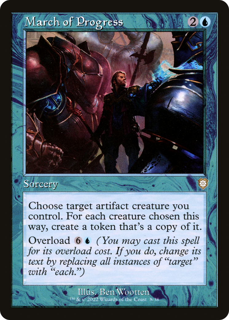 March of Progress (Retro Frame) (8) [The Brothers' War Commander] - Deck Out Gaming