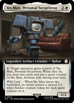Yes Man, Personal Securitron (Extended Art) (373) [Fallout] foil - Deck Out Gaming
