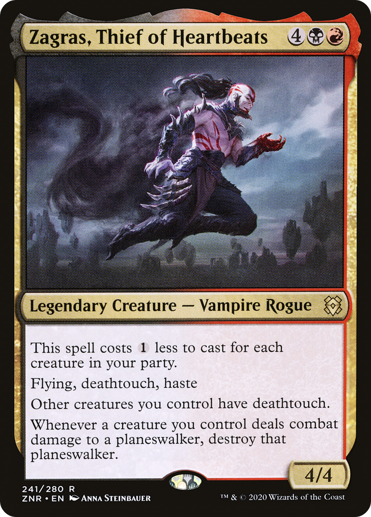 Zagras, Thief of Heartbeats (241) [Zendikar Rising] foil - Deck Out Gaming