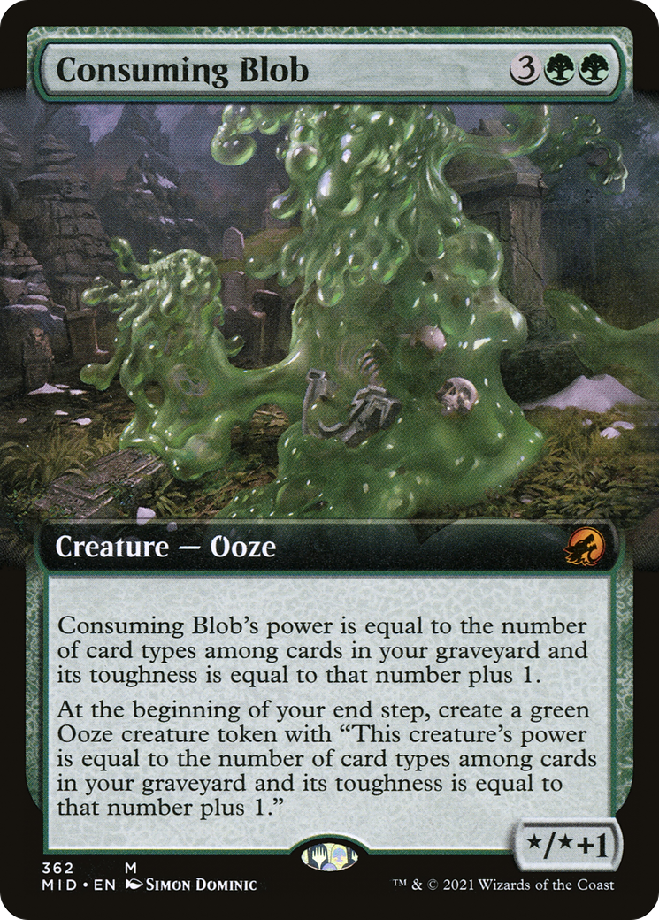 Consuming Blob (Extended Art) (362) [Innistrad: Midnight Hunt] foil - Deck Out Gaming