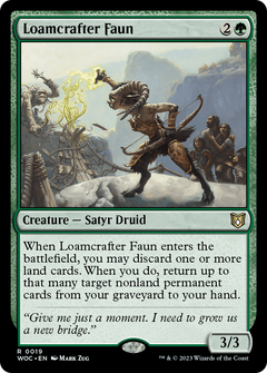 Loamcrafter Faun (19) [Wilds of Eldraine Commander] - Deck Out Gaming