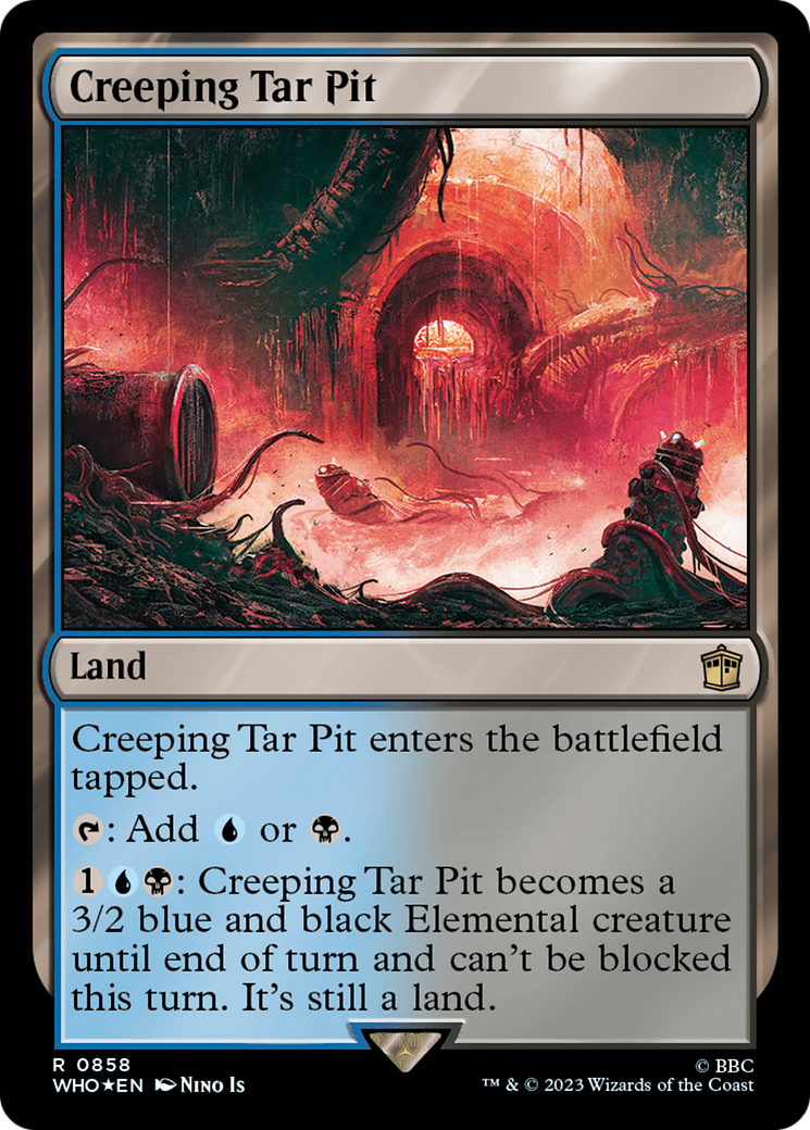 Creeping Tar Pit (Surge Foil) (858) [Doctor Who] foil - Deck Out Gaming