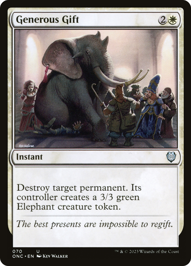 Generous Gift (70) [Phyrexia: All Will Be One Commander] - Deck Out Gaming