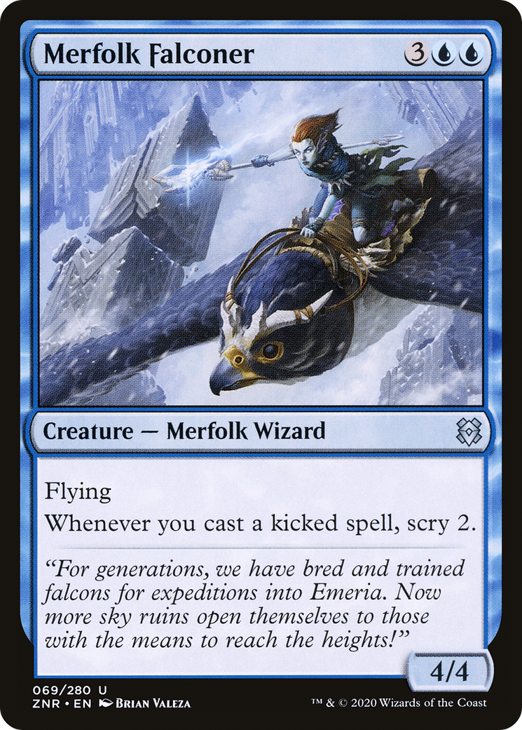 Merfolk Falconer (69) [Zendikar Rising] foil - Deck Out Gaming