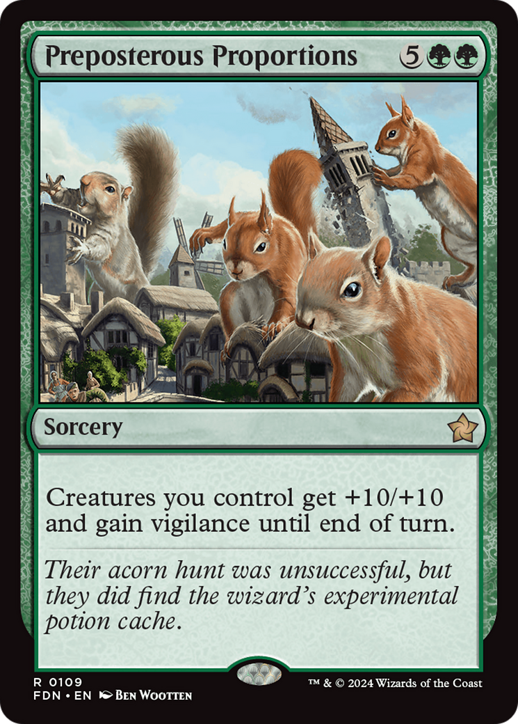 Preposterous Proportions (109) [Foundations] foil - Deck Out Gaming