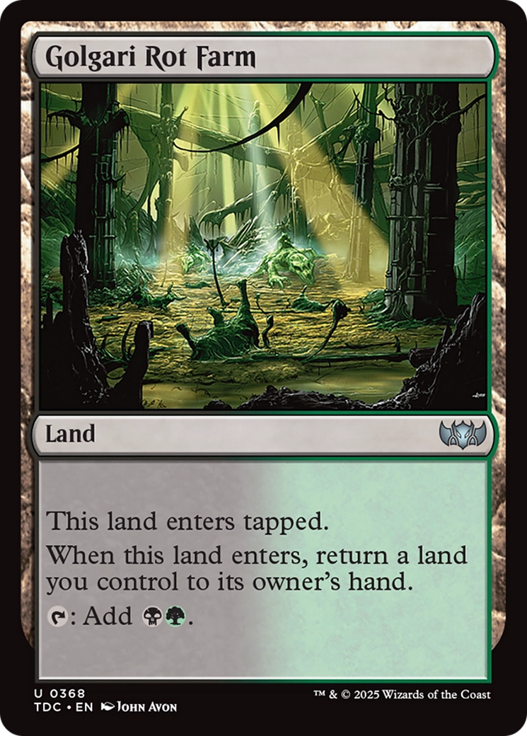 Golgari Rot Farm (368) [Commander: Tarkir: Dragonstorm] - Deck Out Gaming