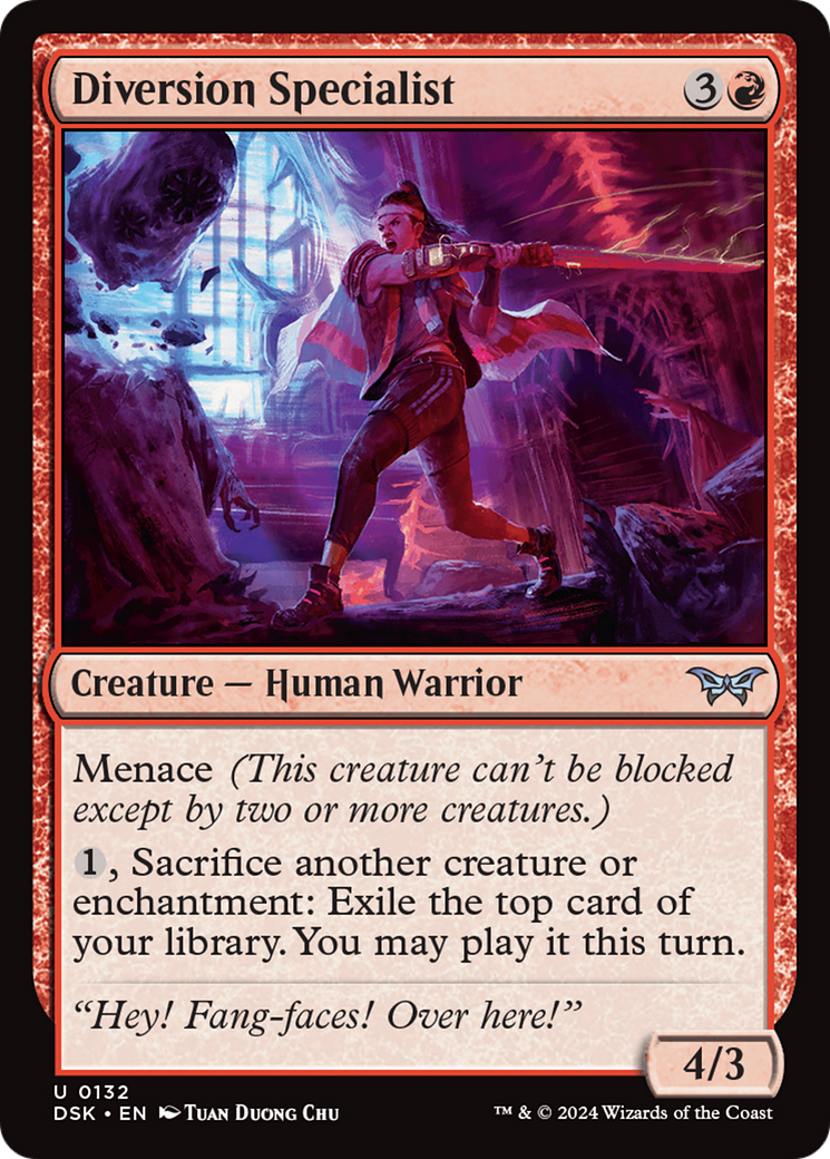 Diversion Specialist (132) [Duskmourn: House of Horror] foil - Deck Out Gaming