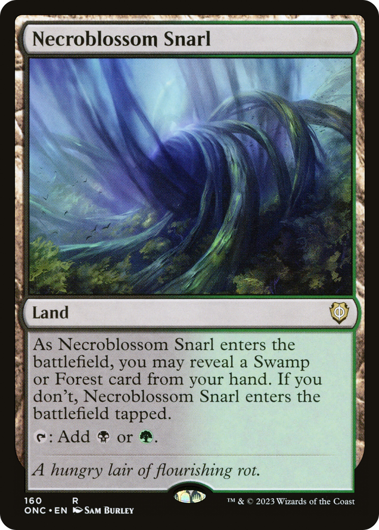 Necroblossom Snarl (160) [Commander: Phyrexia: All Will Be One] - Deck Out Gaming