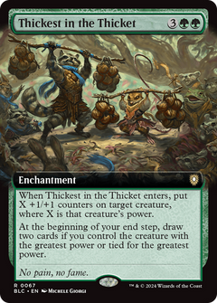 Thickest in the Thicket (Extended Art) (67) [Bloomburrow Commander] - Deck Out Gaming