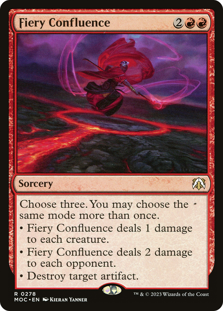 Fiery Confluence (278) [March of the Machine Commander] - Deck Out Gaming