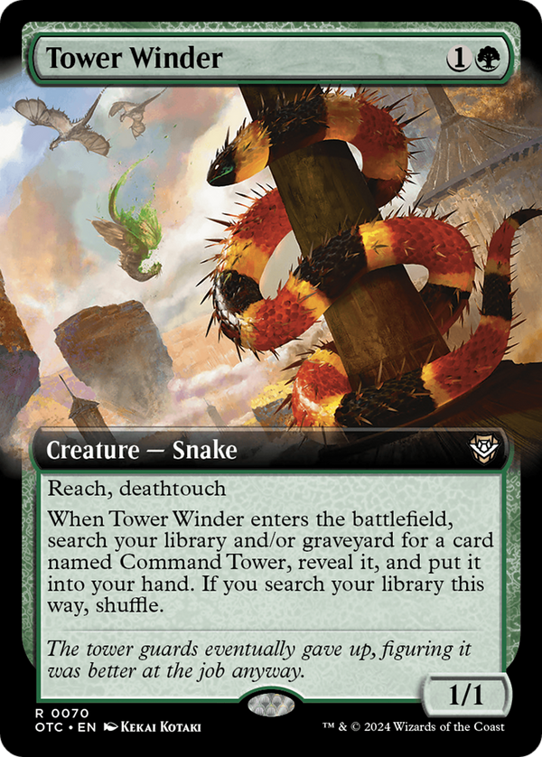 Tower Winder (Extended Art) (70) [Outlaws of Thunder Junction Commander] - Deck Out Gaming