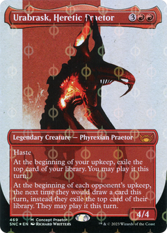 Urabrask, Heretic Praetor (Concept Praetor) (Step-And-Compleat Foil) (469) [Streets of New Capenna] foil - Deck Out Gaming
