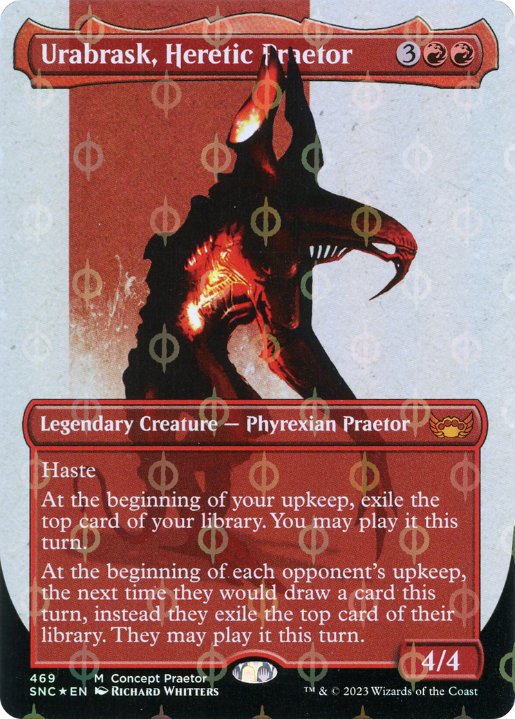 Urabrask, Heretic Praetor (Concept Praetor) (Step-And-Compleat Foil) (469) [Streets of New Capenna] foil - Deck Out Gaming
