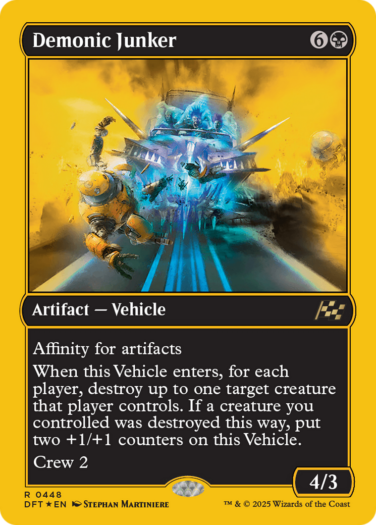 Demonic Junker (First-Place Foil) (448) [Aetherdrift] foil - Deck Out Gaming