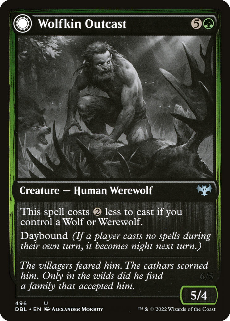 Wolfkin Outcast (496) [Innistrad: Double Feature] - Deck Out Gaming
