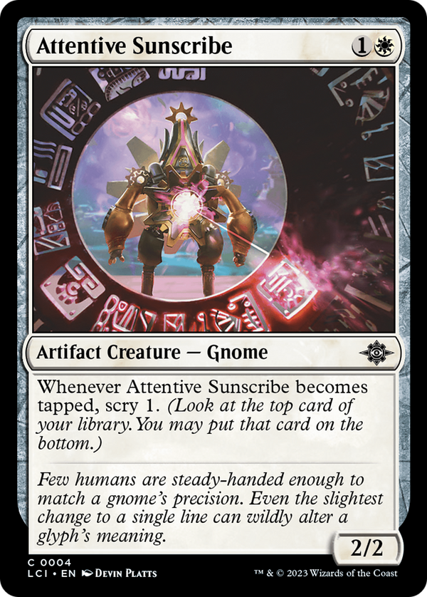 Attentive Sunscribe (4) [The Lost Caverns of Ixalan] foil - Deck Out Gaming