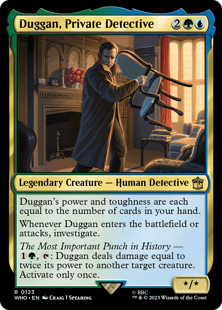 Duggan, Private Detective (123) [Doctor Who] foil - Deck Out Gaming