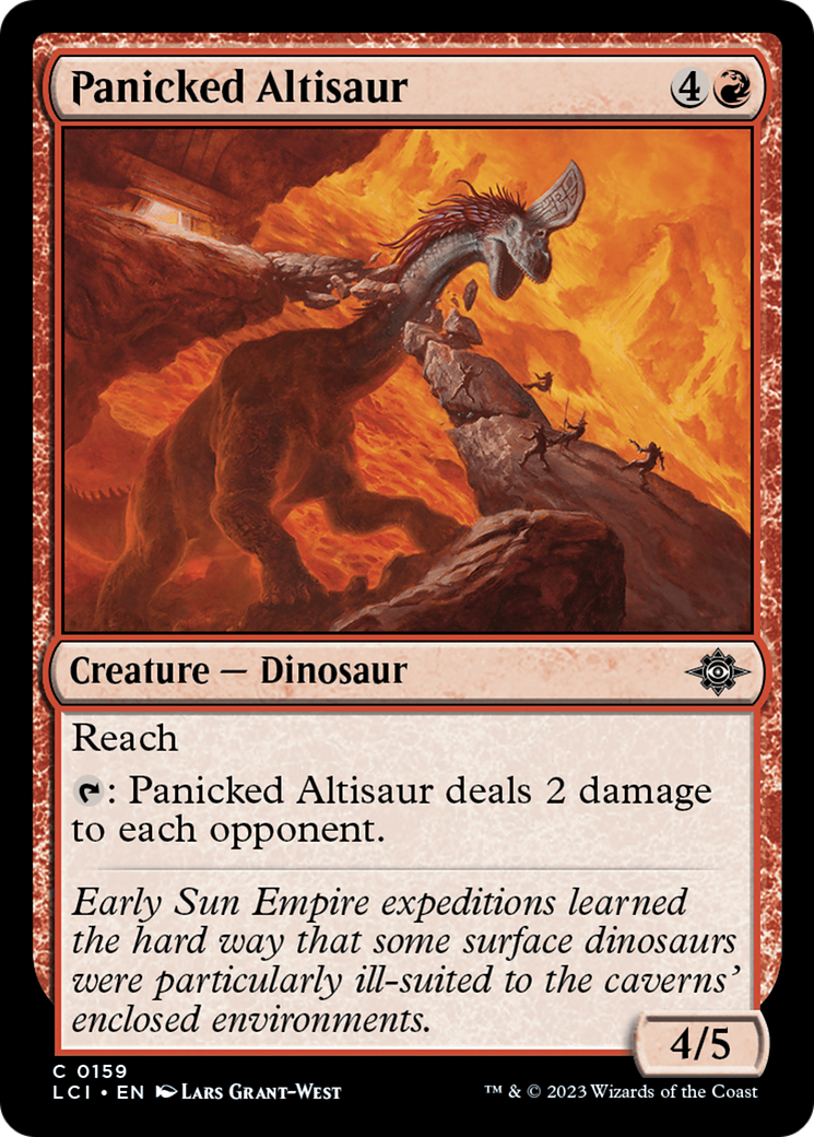 Panicked Altisaur (159) [The Lost Caverns of Ixalan] foil - Deck Out Gaming