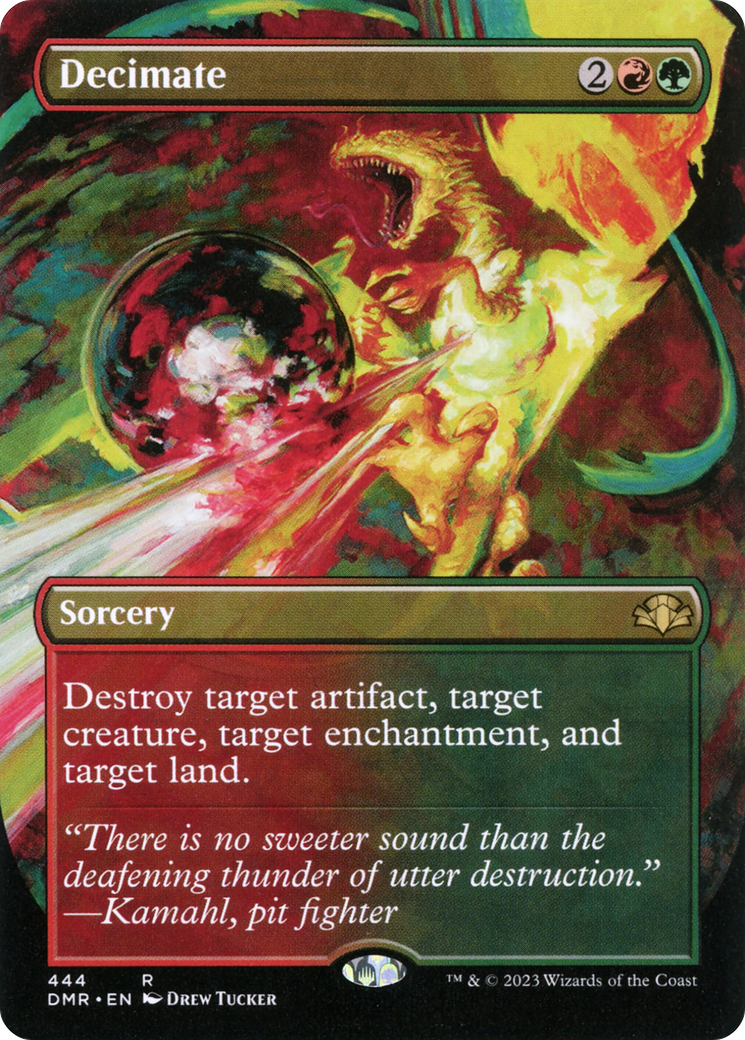 Decimate (Borderless) (444) [Dominaria Remastered] - Deck Out Gaming