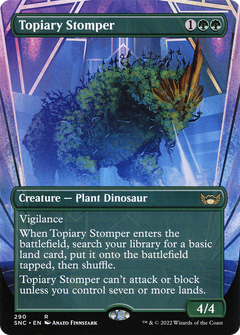 Topiary Stomper (Borderless) (290) [Streets of New Capenna] - Deck Out Gaming