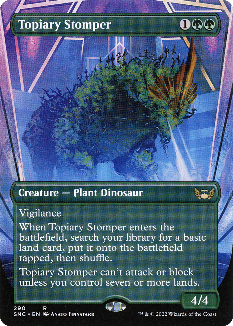 Topiary Stomper (Borderless) (290) [Streets of New Capenna] - Deck Out Gaming