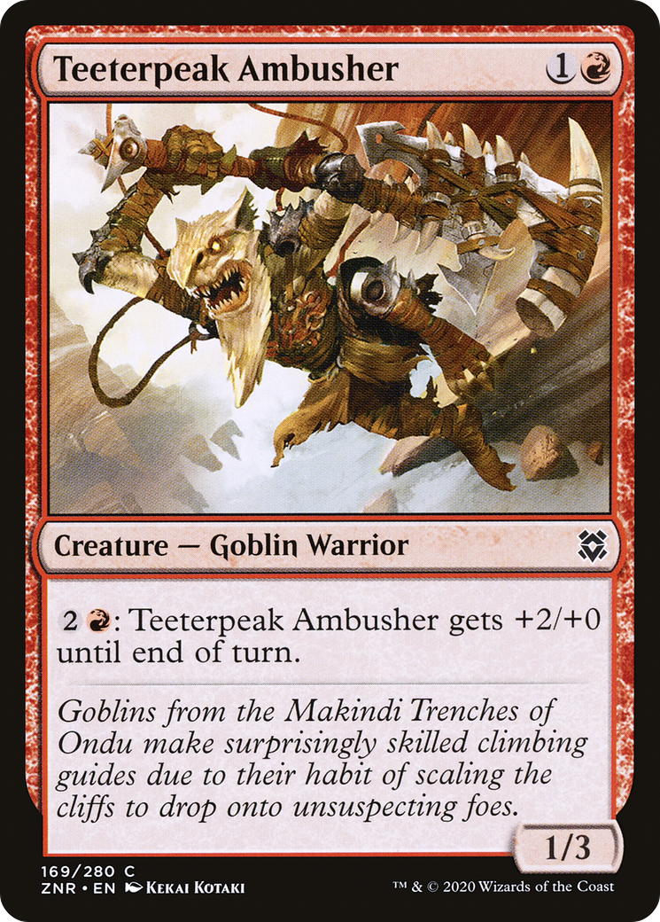 Teeterpeak Ambusher (169) [Zendikar Rising] foil - Deck Out Gaming