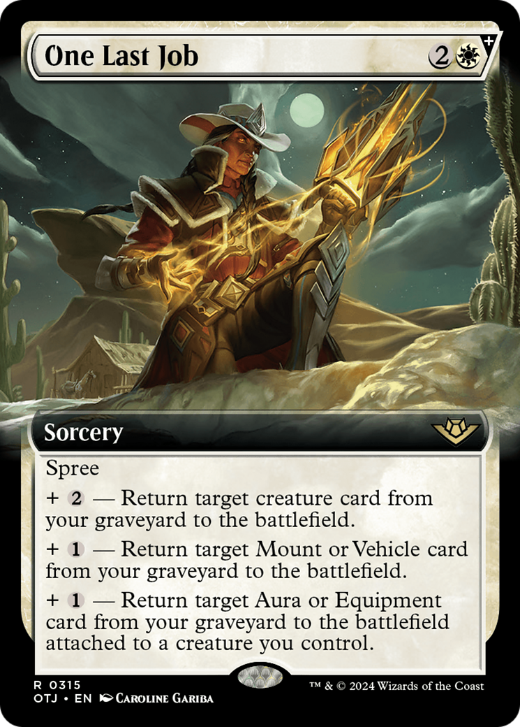 One Last Job (Extended Art) (315) [Outlaws of Thunder Junction] - Deck Out Gaming