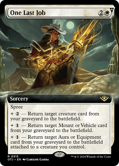 One Last Job (Extended Art) (315) [Outlaws of Thunder Junction] - Deck Out Gaming