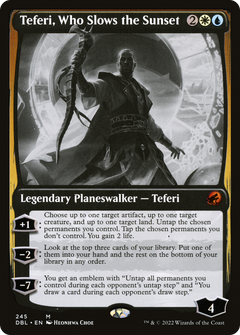 Teferi, Who Slows the Sunset (245) [Innistrad: Double Feature] foil - Deck Out Gaming