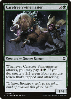 Carefree Swinemaster (219) [Commander Legends: Battle for Baldur's Gate] foil - Deck Out Gaming