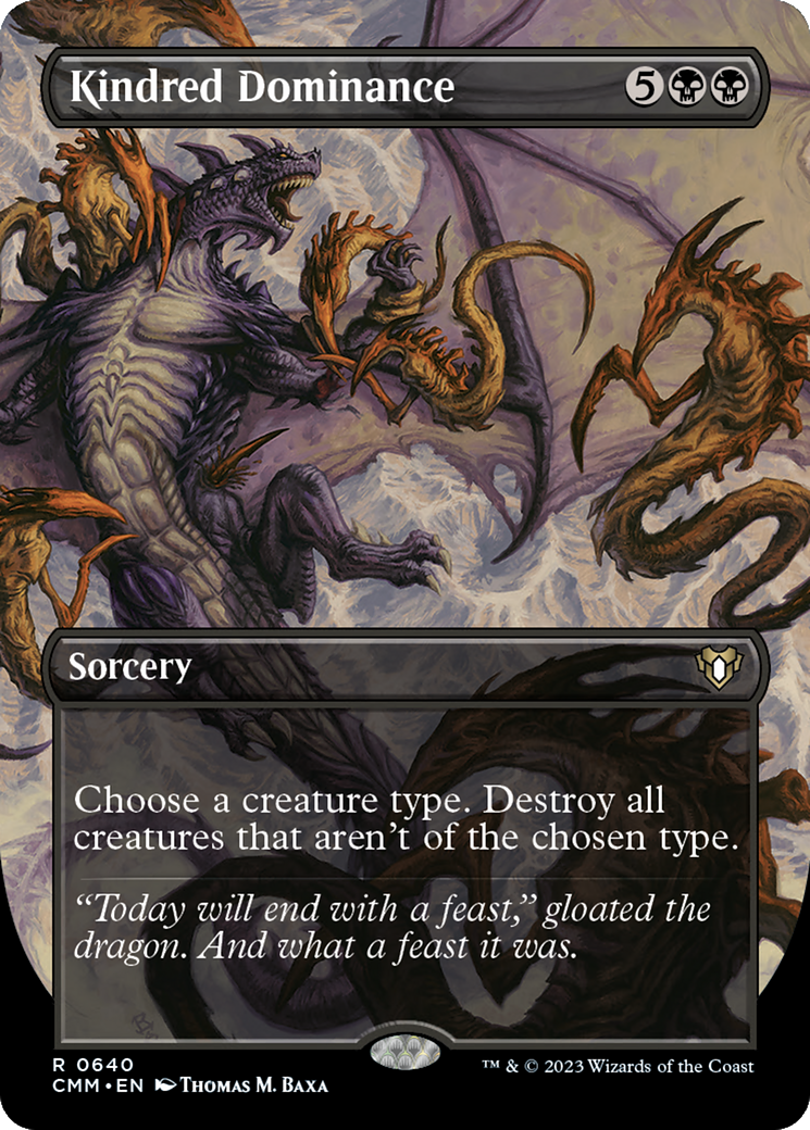 Kindred Dominance (Borderless) (640) [Commander Masters] foil - Deck Out Gaming