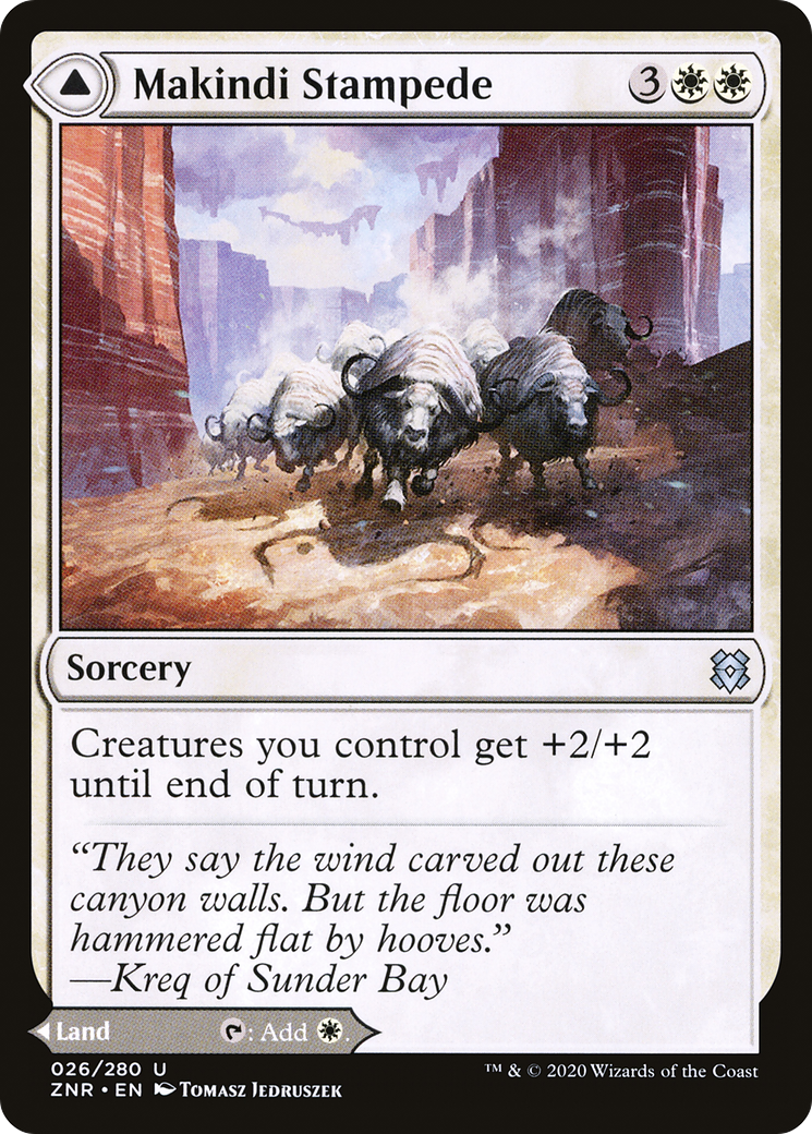 Makindi Stampede (26) [Zendikar Rising] foil - Deck Out Gaming