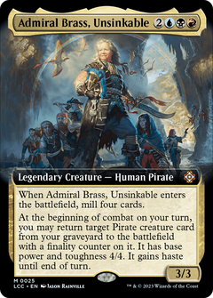 Admiral Brass, Unsinkable (Extended Art) (25) [The Lost Caverns of Ixalan Commander] foil - Deck Out Gaming