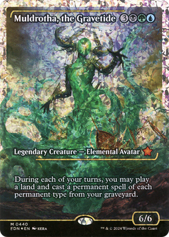 Muldrotha, the Gravetide (Showcase) (Fracture Foil) (440) [Foundations] foil - Deck Out Gaming