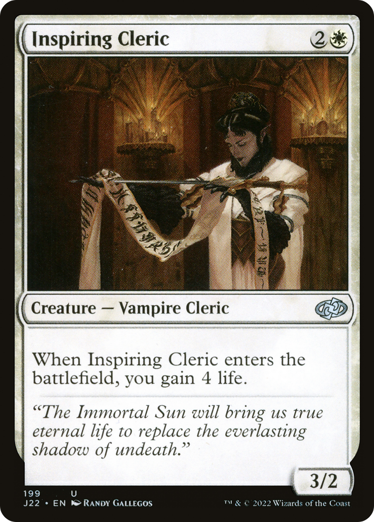 Inspiring Cleric (199) [Jumpstart 2022] - Deck Out Gaming