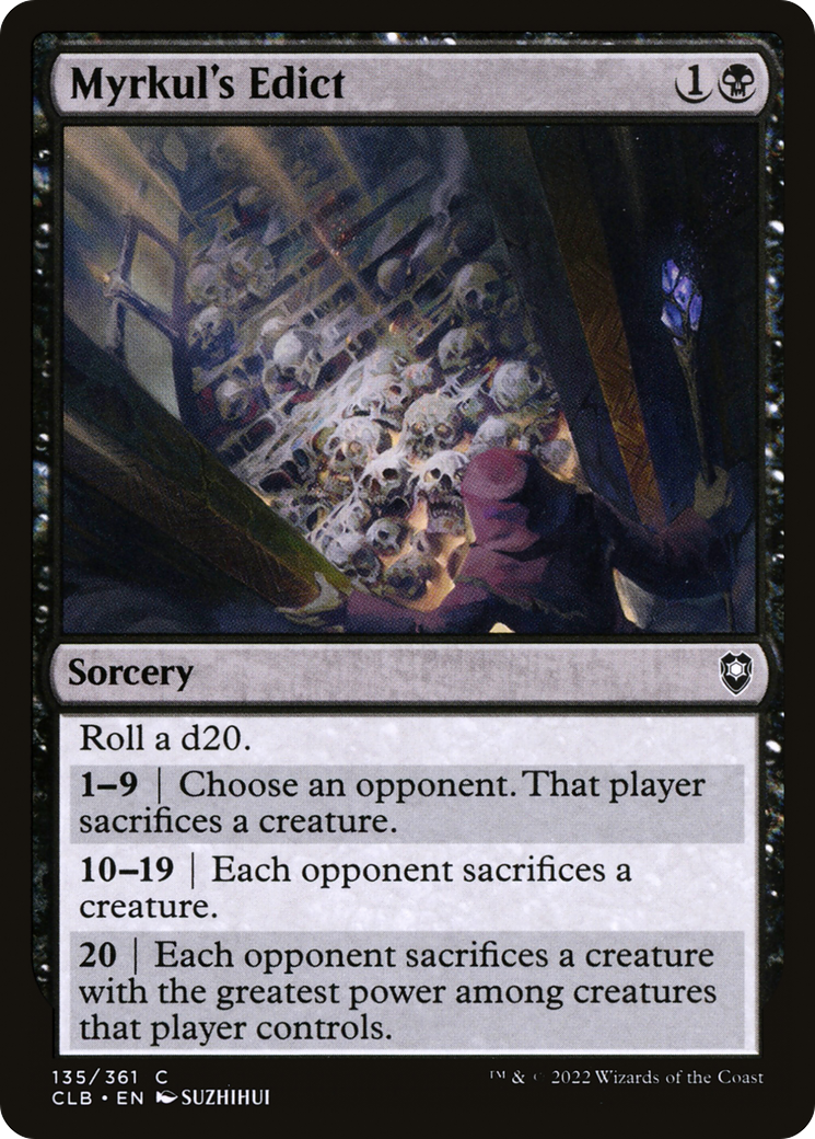 Myrkul's Edict (135) [Commander Legends: Battle for Baldur's Gate] foil - Deck Out Gaming