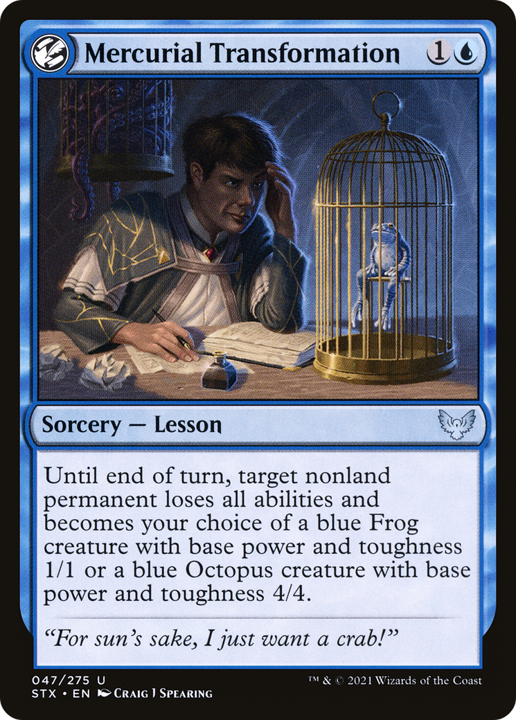 Mercurial Transformation (47) [Strixhaven: School of Mages] foil - Deck Out Gaming