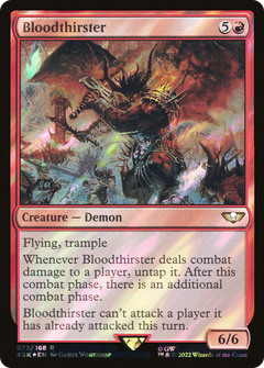 Bloodthirster (Surge Foil) (73) [Warhammer 40,000 Commander] foil - Deck Out Gaming