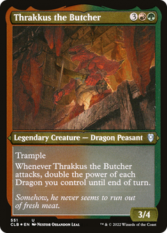 Thrakkus the Butcher (551) [Commander Legends: Battle for Baldur's Gate] etched - Deck Out Gaming