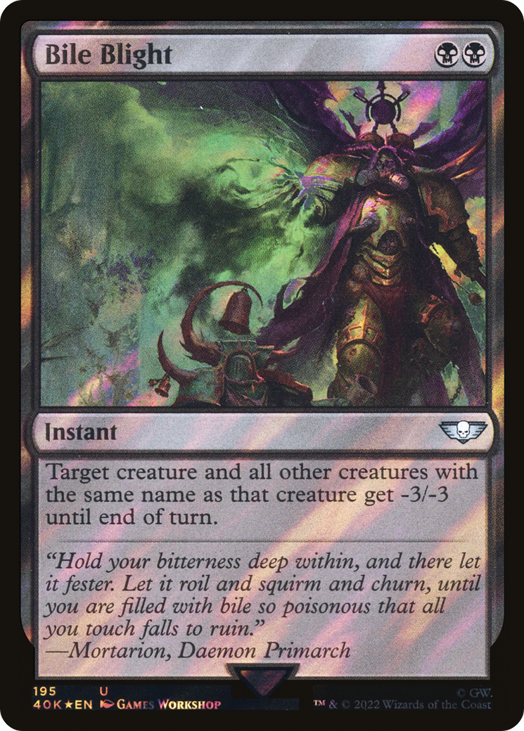Bile Blight (Surge Foil) (195) [Warhammer 40,000 Commander] foil - Deck Out Gaming