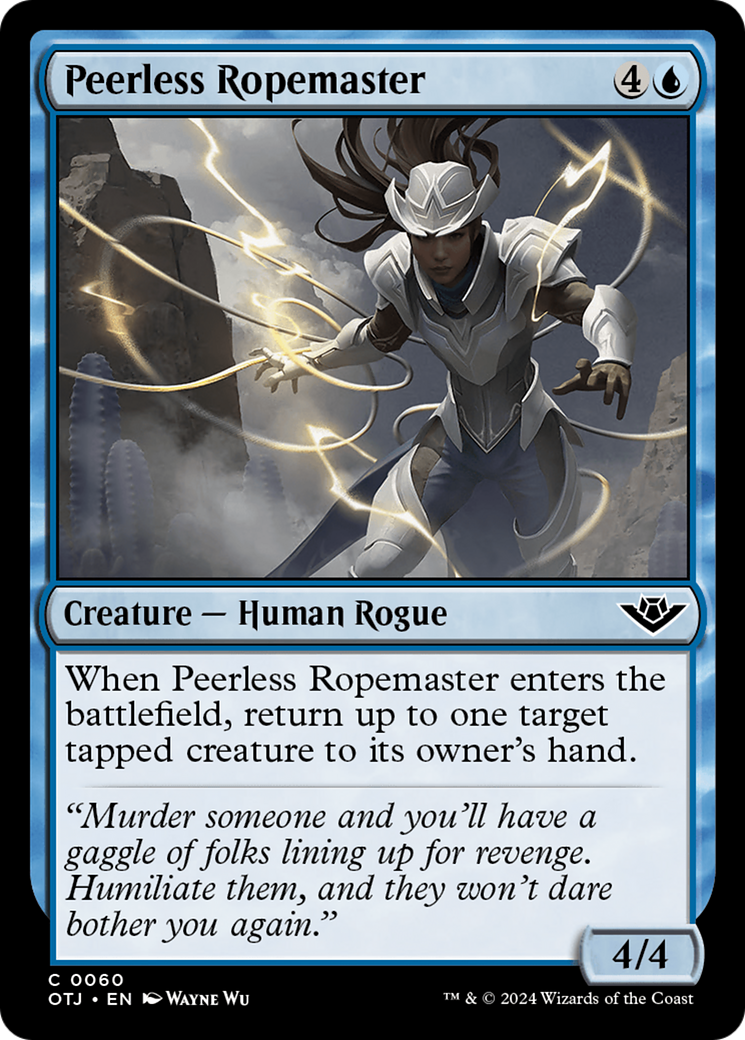 Peerless Ropemaster (60) [Outlaws of Thunder Junction] foil - Deck Out Gaming
