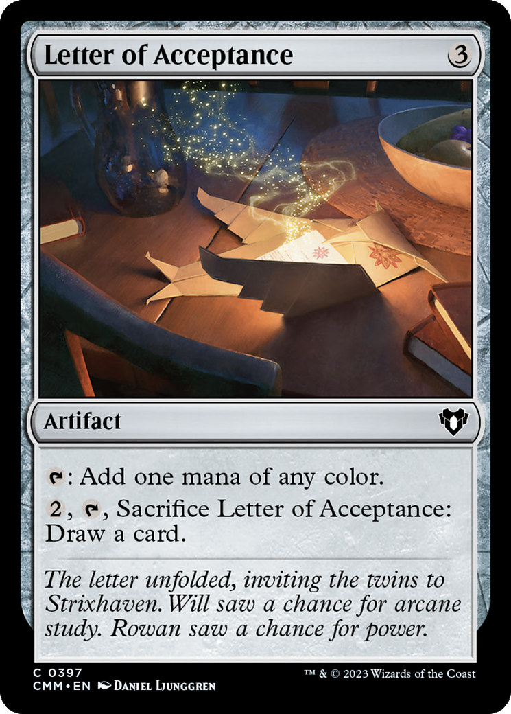 Letter of Acceptance (397) [Commander Masters] foil - Deck Out Gaming