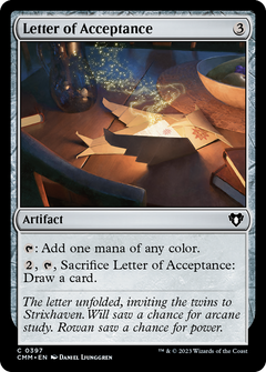 Letter of Acceptance (397) [Commander Masters] - Deck Out Gaming