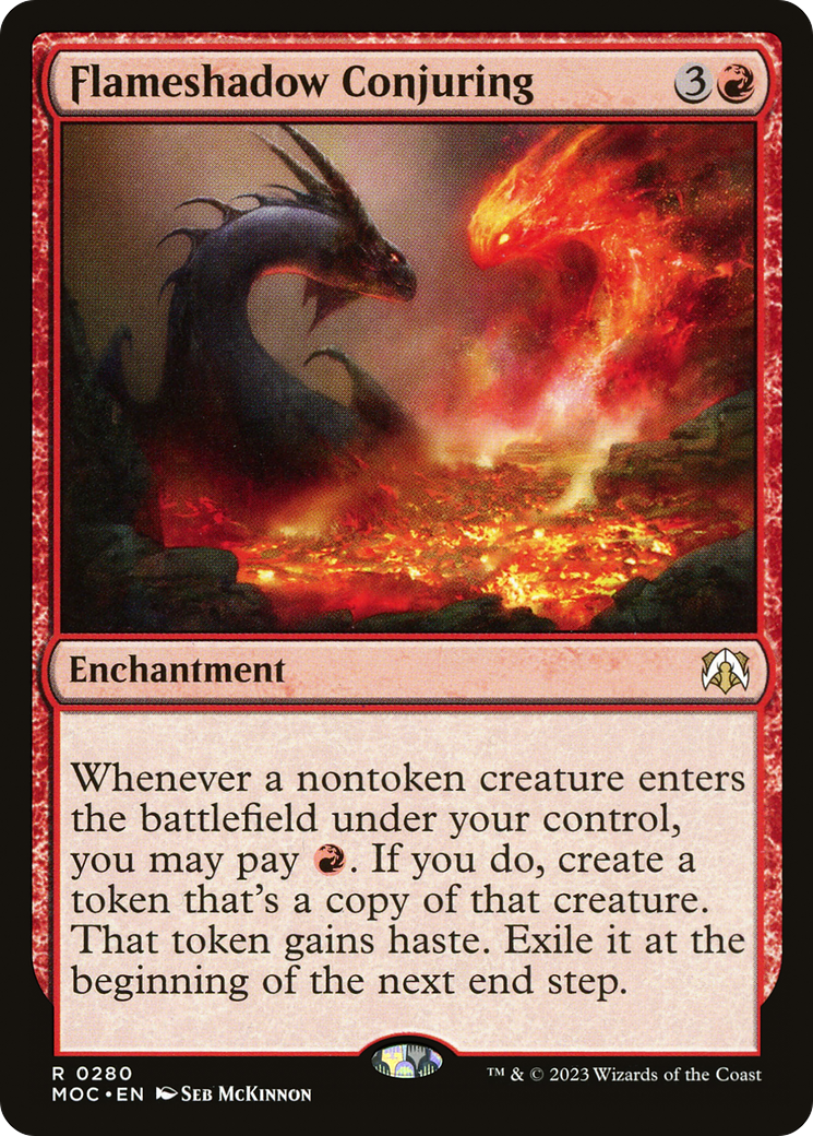 Flameshadow Conjuring (280) [March of the Machine Commander] - Deck Out Gaming