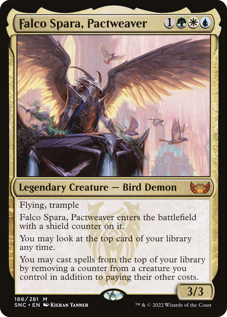 Falco Spara, Pactweaver (186) [Streets of New Capenna] foil - Deck Out Gaming