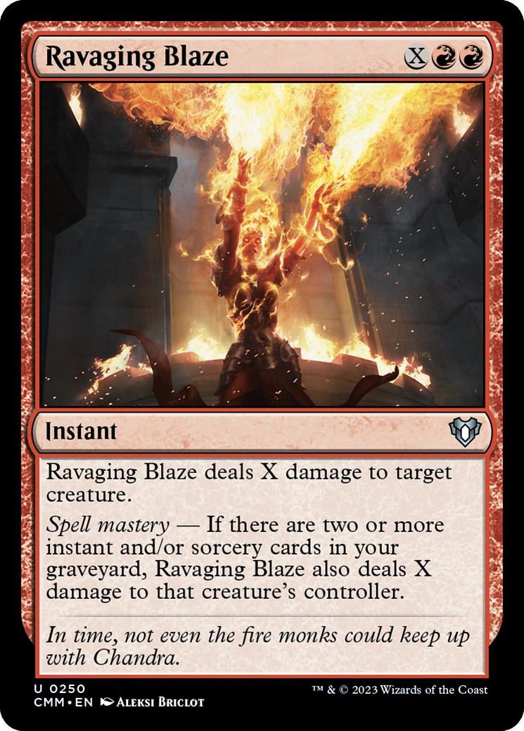 Ravaging Blaze (250) [Commander Masters] foil - Deck Out Gaming
