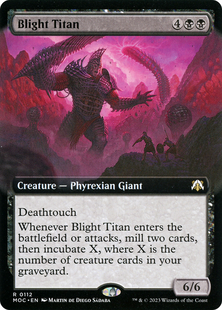 Blight Titan (Extended Art) (112) [March of the Machine Commander] - Deck Out Gaming
