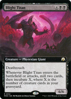 Blight Titan (Extended Art) (112) [March of the Machine Commander] foil - Deck Out Gaming